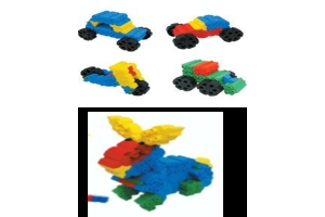 Bộ làm quen STEM lĩnh vực kiến trúc -xây dựng- trải nghiệm thực hành theo các chủ đề con người, động vật, giao thông, robot